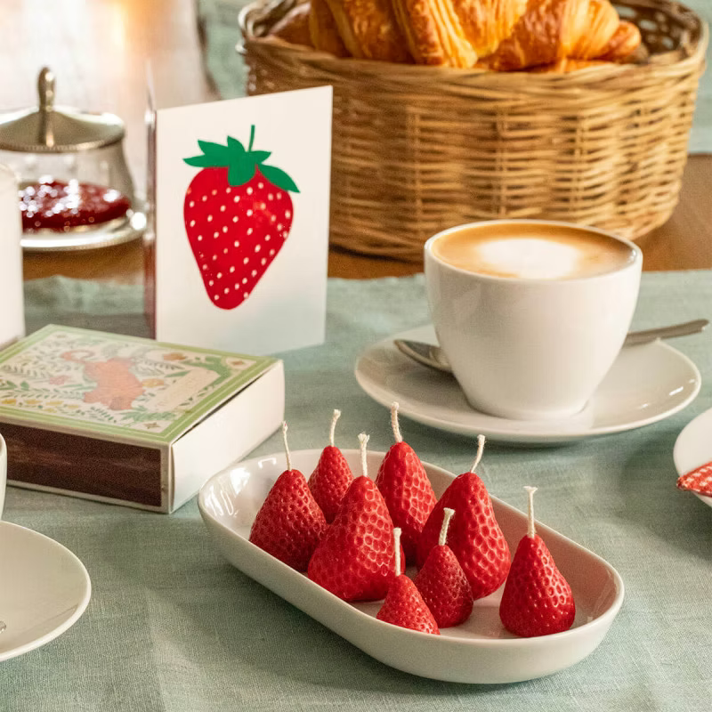ERBEEREN Körbli Kerzen